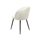 Sedia Bianco Panna 8 Sedie Imbottito, Peso Supportato 120 kg - Achito