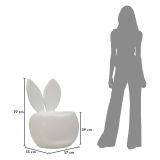 Sedia Bianco una Sedia Adatto per Indoor-outdoor, Materiale Struttura in Plastica - Mrauk
