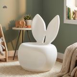 Sedia Bianco una Sedia Adatto per Indoor-outdoor, Materiale Struttura in Plastica - Mrauk