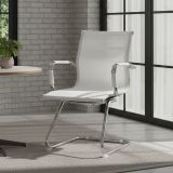 Sedia Bianco una Sedia Peso Supportato 120 kg, Altezza Seduta 43 cm - Balvano