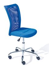Sedia Buchholz, Seduta indoor, Sedia imbottita, Poltrona multiuso, 43x56 h88 cm, Blu