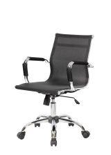 Sedia con ruote Dardit, Nero, 62x54h92-102 cm