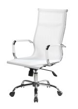 Sedia con ruote Dfrosi, Bianco, 63x54h106-116 cm