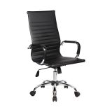 Sedia con ruote Disrae, Nero, 63x54h106-116 cm