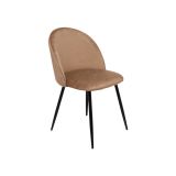 Sedia cucina imbottita in velluto beige - Achito