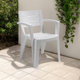 Sedia da esterno anti pioggia bianco - Camogli