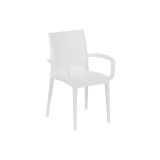 Sedia da Esterno Bianco una Sedia, Impilabile Made in Italy - Buono