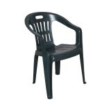 Sedia da esterno Bisceglie, Seduta da giardino, Sedia per tavolo da pranzo, Poltrona outdoor, 100 % Made in Italy, 56x55h78 cm, Verde