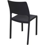 Sedia da esterno design impilabile antracite - Cereseto
