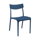 Sedia da esterno impilabile blu - Lupia