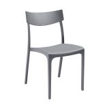 Sedia da esterno impilabile grigio - Lupia