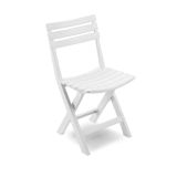 Sedia da esterno in plastica bianco - Arizona