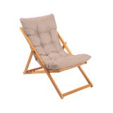 Sedia da esterno Luhman, Seggiola da giardino, Seduta outdoor multiuso, Panchina da giardino, 59x44 h90 cm, Marrone