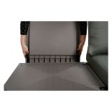 Sedia da Esterno Marrone Noce Grigio una Sedia Imbottito, Modulabile Componibile - Houghton