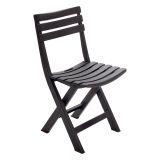 Sedia da Esterno Nero Antracite una Sedia Pieghevole, Peso Supportato 120 kg Made in Italy - Arizona