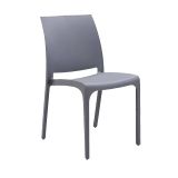 Sedia da esterno resistente grigio - Tambora