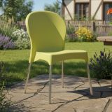 Sedia da Esterno Verde una Sedia Impilabile, Peso Supportato 120 kg Made in Italy - Linder