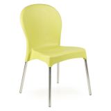 Sedia da Esterno Verde una Sedia Impilabile, Peso Supportato 120 kg Made in Italy - Linder