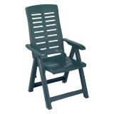 Sedia da Esterno Verde una Sedia Schienale Reclinabile, Multiposizione Made in Italy - Halsell