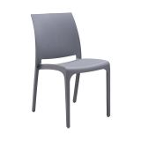 Sedia da giardino impilabile grigio - Camo