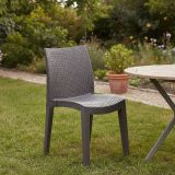 Sedia da giardino impilabile marrone - Ant