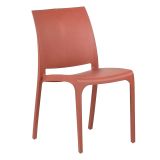 Sedia da giardino impilabile rosa - Tambora
