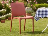 Sedia da giardino impilabile rosa - Tambora