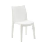 Sedia da giardino moderna impilabile bianco - Ant
