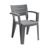 Sedia da terrazza impilabile grigio - Camogli