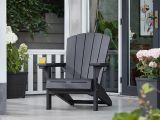 Sedia da terrazzo impilabile antracite - Creston