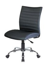 Sedia da ufficio Newcastle, Poltrona operativa, Seduta ergonomica da ufficio, 54x48h90-100 cm, Nero