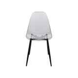 Sedia Grigio Fume 10 Sedie Peso Supportato 120 kg, Sfumatura Colore Struttura Fume - Amstrong