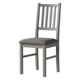 Sedia Grigio una Sedia Materiale Struttura in Legno Massello, Colore Seduta Grigio - Fraine