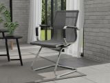 Sedia Grigio una Sedia Peso Supportato 120 kg, Altezza Seduta 43 cm - Balvano