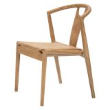 Sedia Marrone 2 Sedie Seduta in Rattan Intrecciato, Materiale Struttura in Legno - Ione