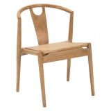 Sedia Marrone 2 Sedie Seduta in Rattan Intrecciato, Materiale Struttura in Legno - Ione
