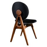 Sedia Marrone Noce 2 Sedie Imbottito, Peso Supportato 150 kg - Centrale