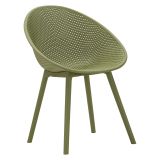 Sedia Verde 2 Sedie Adatto per Indoor-outdoor, Materiale Struttura in Plastica - Tansen