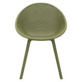 Sedia Verde 2 Sedie Adatto per Indoor-outdoor, Materiale Struttura in Plastica - Tansen