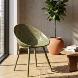 Sedia Verde 2 Sedie Adatto per Indoor-outdoor, Materiale Struttura in Plastica - Tansen