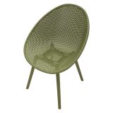 Sedia Verde 2 Sedie Adatto per Indoor-outdoor, Materiale Struttura in Plastica - Tansen