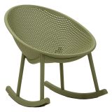 Sedia Verde a Dondolo, Adatto per Indoor-outdoor, Materiale Struttura in Plastica - Phunt