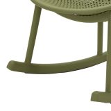 Sedia Verde a Dondolo, Adatto per Indoor-outdoor, Materiale Struttura in Plastica - Phunt