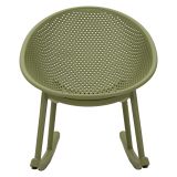 Sedia Verde a Dondolo, Adatto per Indoor-outdoor, Materiale Struttura in Plastica - Phunt