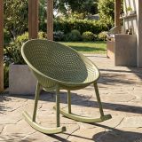 Sedia Verde a Dondolo, Adatto per Indoor-outdoor, Materiale Struttura in Plastica - Phunt