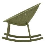 Sedia Verde a Dondolo, Adatto per Indoor-outdoor, Materiale Struttura in Plastica - Phunt