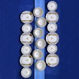 Servizio Piatti Bianco Azzurro set da 24 Colore Struttura Azzurro, Adatto per Lavastoviglie - Palemisi