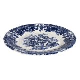 Servizio Piatti Bianco blu set da 24 Colore Struttura blu, Adatto per Lavastoviglie - Nosida
