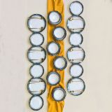 Servizio Piatti Bianco Nero Antracite set da 24 Colore Struttura Nero, Sfumatura Colore Struttura Antracite - Pale