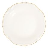 Servizio Piatti Bianco oro set da 24 Colore Struttura oro, Adatto per Lavastoviglie - Noraro